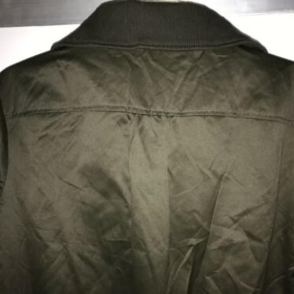 NEW BABY PHAT CROP cargo Army Bomber Jacket 1X 14 16  PLUS SIZE Y2K 00's - Picture 5 of 14